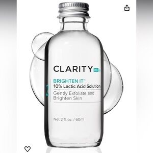 ClarityRX Brighten It 10% Lactic Acid Solution Exfoliant 2 fl oz NWT New